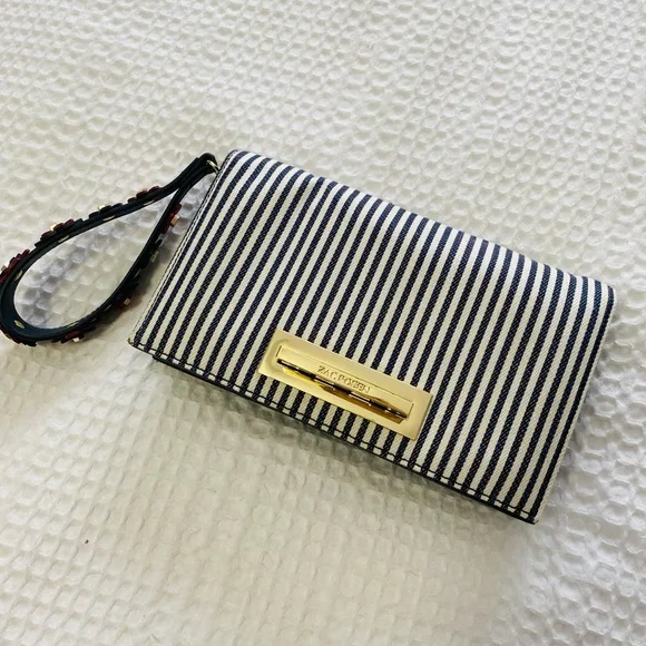 Zac Posen Embellished Stripe Purse - Picture 2 of 5